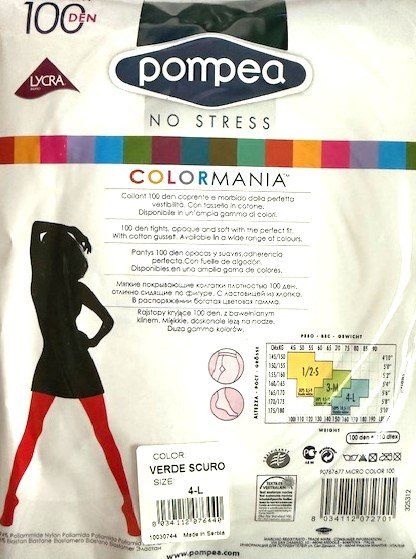 Calze & Collant: Strumpfhose Pompea No Stress – Nuovo e nell'imballaggio originale da Menziken venduto da chianti10 1