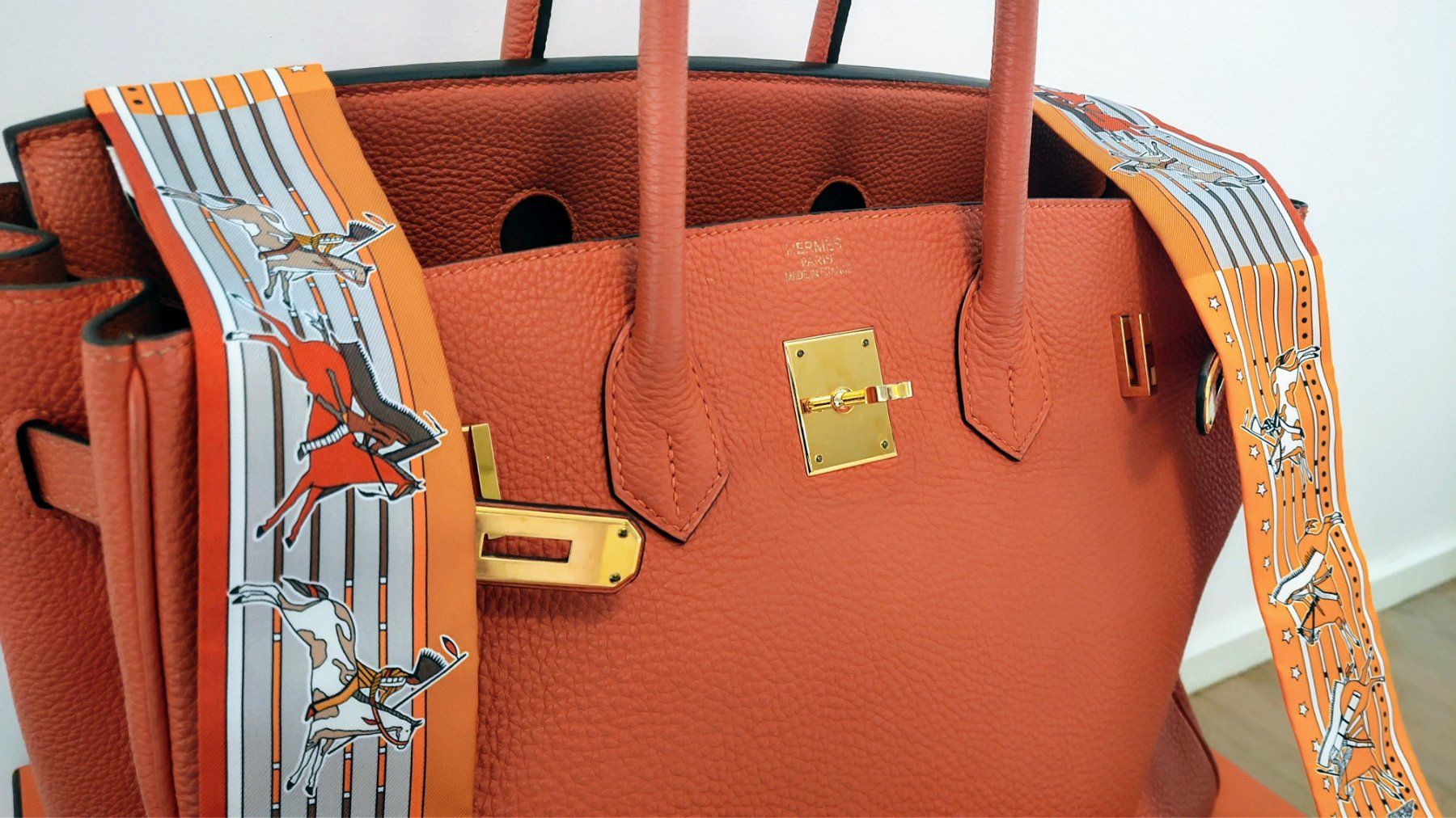 Hermès Borse: Hermes Birkin 35 Togo, orange – Usato da Meilen venduto da Aphrodite87 1