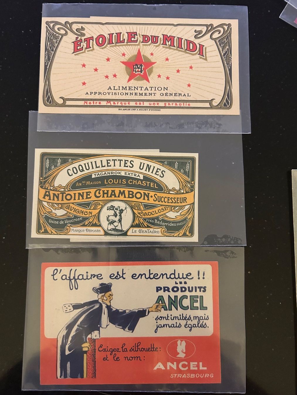 Poster & Bilder: 14 ETIQUETTES PUBLICITAIRES – Gebraucht aus Genève von zonzon9351 1