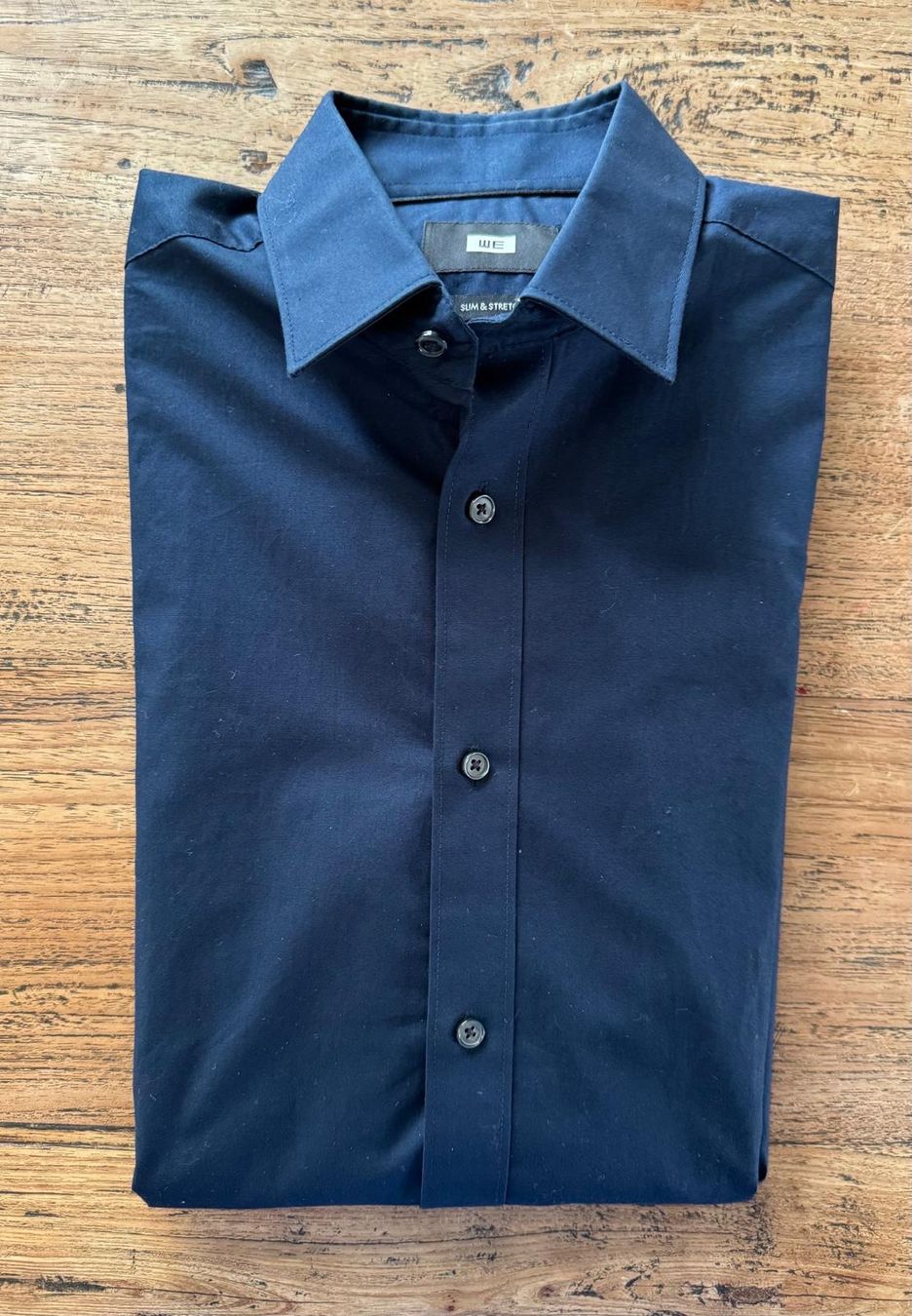 We Camicie: WE_Herren Hemd. Slim & Stretch. Dunkelblau. Gr. XS. – Usato da Zürich venduto da Sunnyflower97 5
