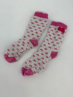 Socken mit rosa Herzen Gr. 23-26