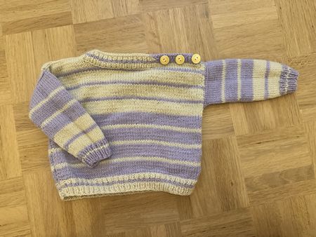 Strick Pullover Wolle Gr. 74