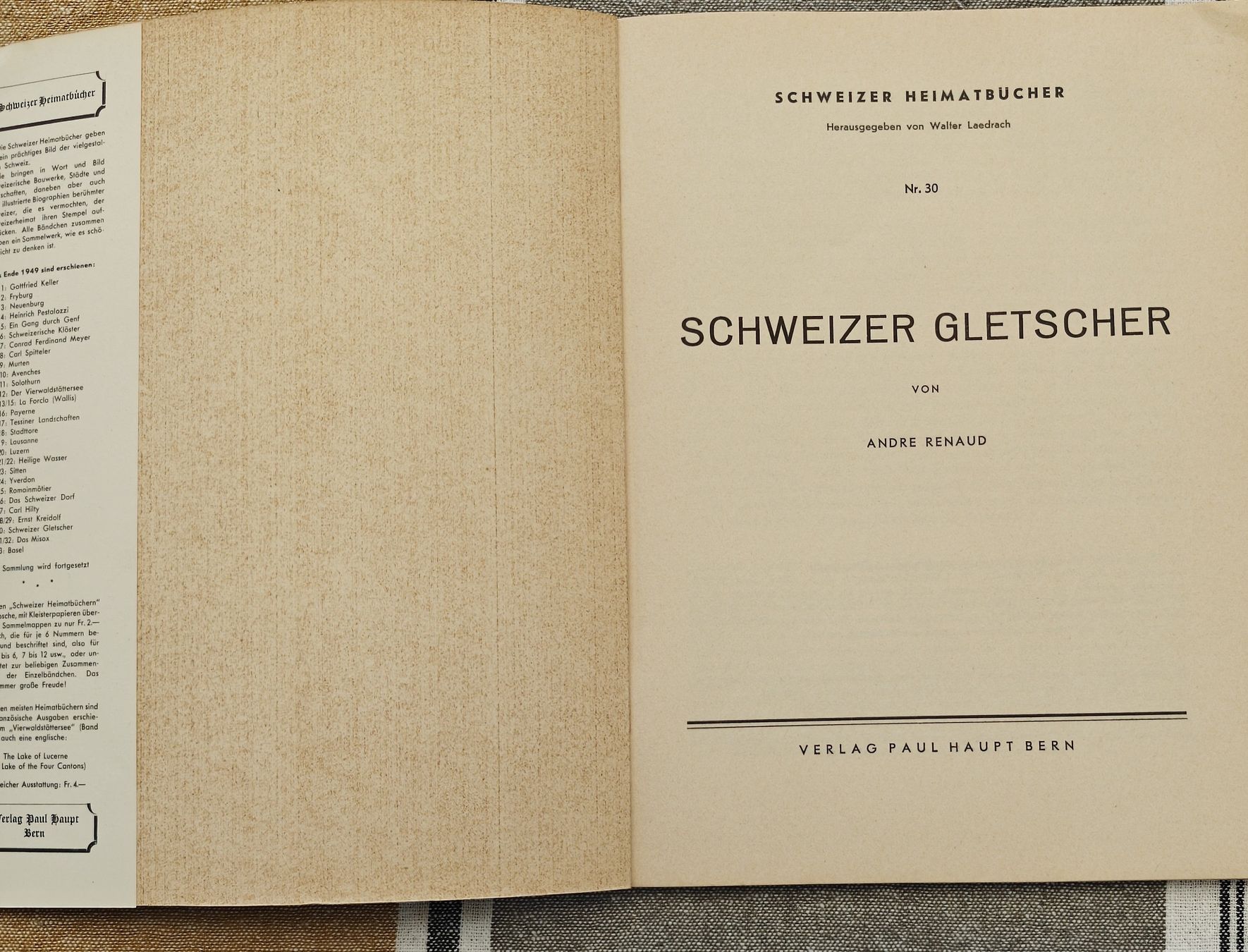 Libri: Schweizer Gletscher - Heimatbücher, Top Zustand! – Usato da Hünibach venduto da gaenggele247 1