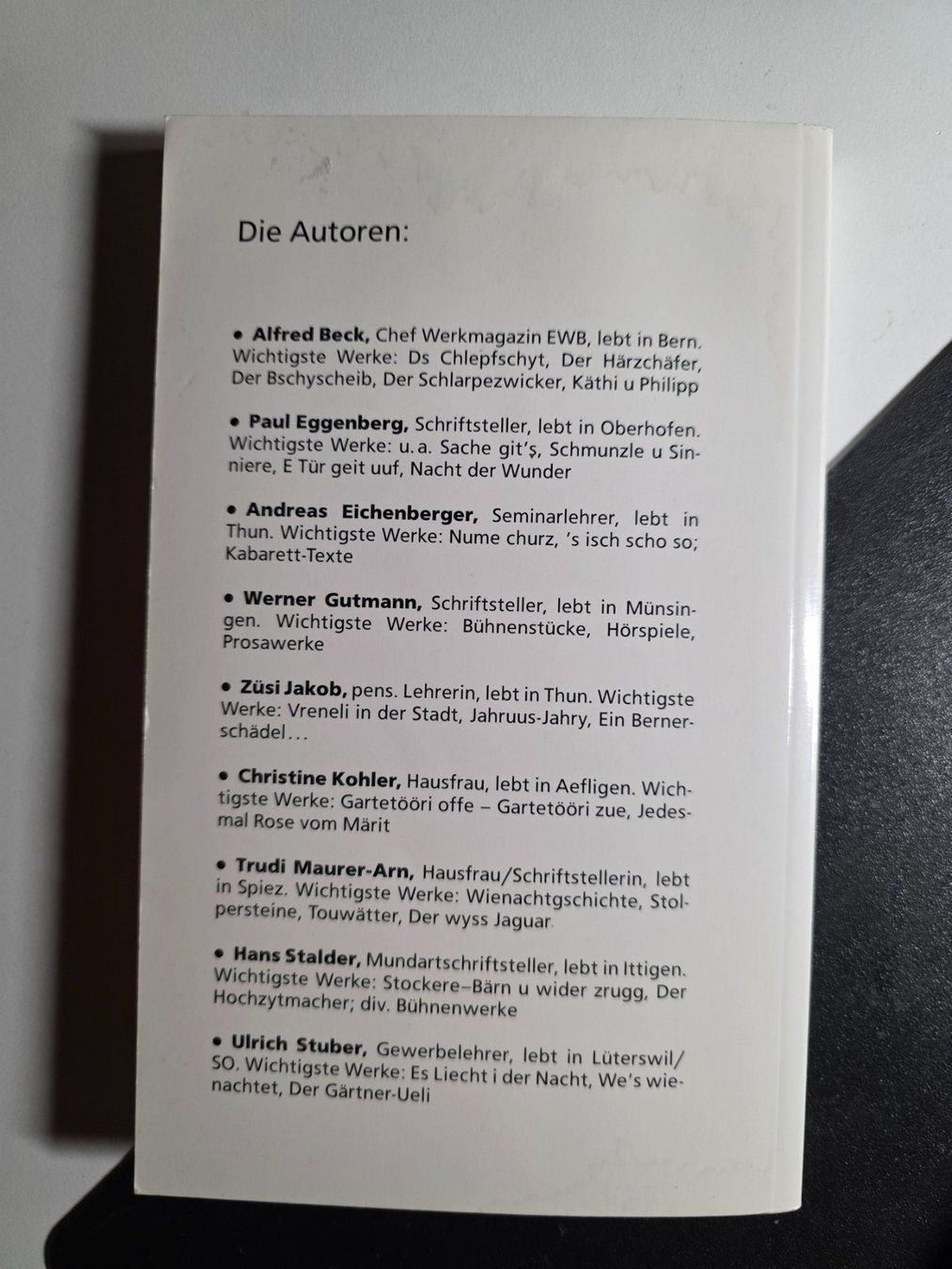 Bücher: Begägnige - Es Buggee bärndütschi Gschichte - 1990 – Gebraucht aus Walterswil BE von Lonitti 6