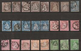 Lot diverse Strubel Ausgaben meist Typ G, KP Fr.1660.--