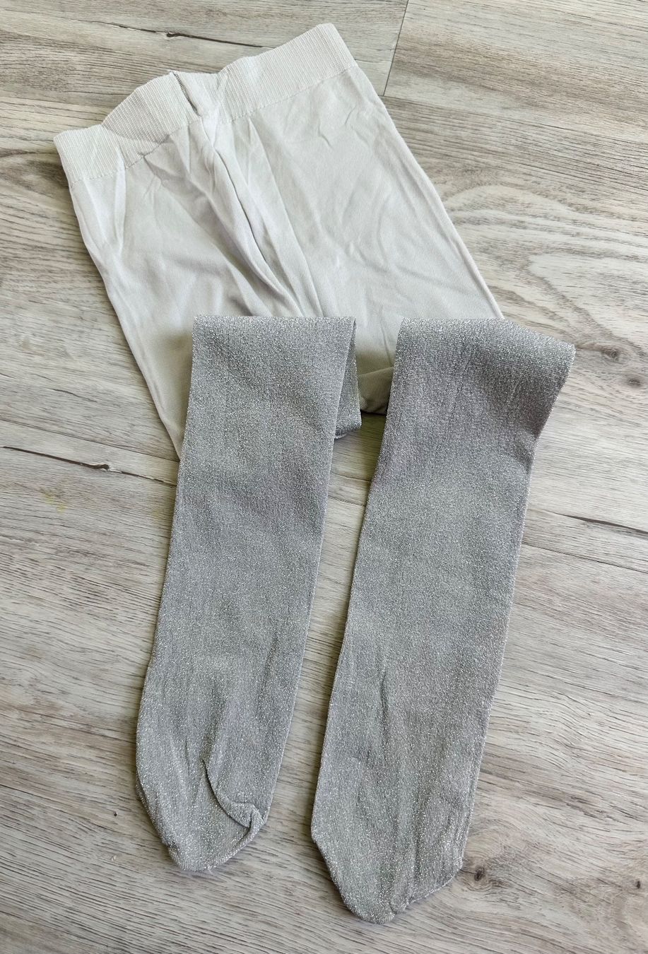 Strümpfe & Strumpfhosen: NEU Gr 86 Silber Glitzer Strumpfhosen – Neu (gemäss Beschreibung) aus Rickenbach b. Wil von sunneschii_