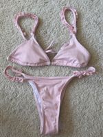 Bikini mit Rüschen rosa Grösse S neuwertig