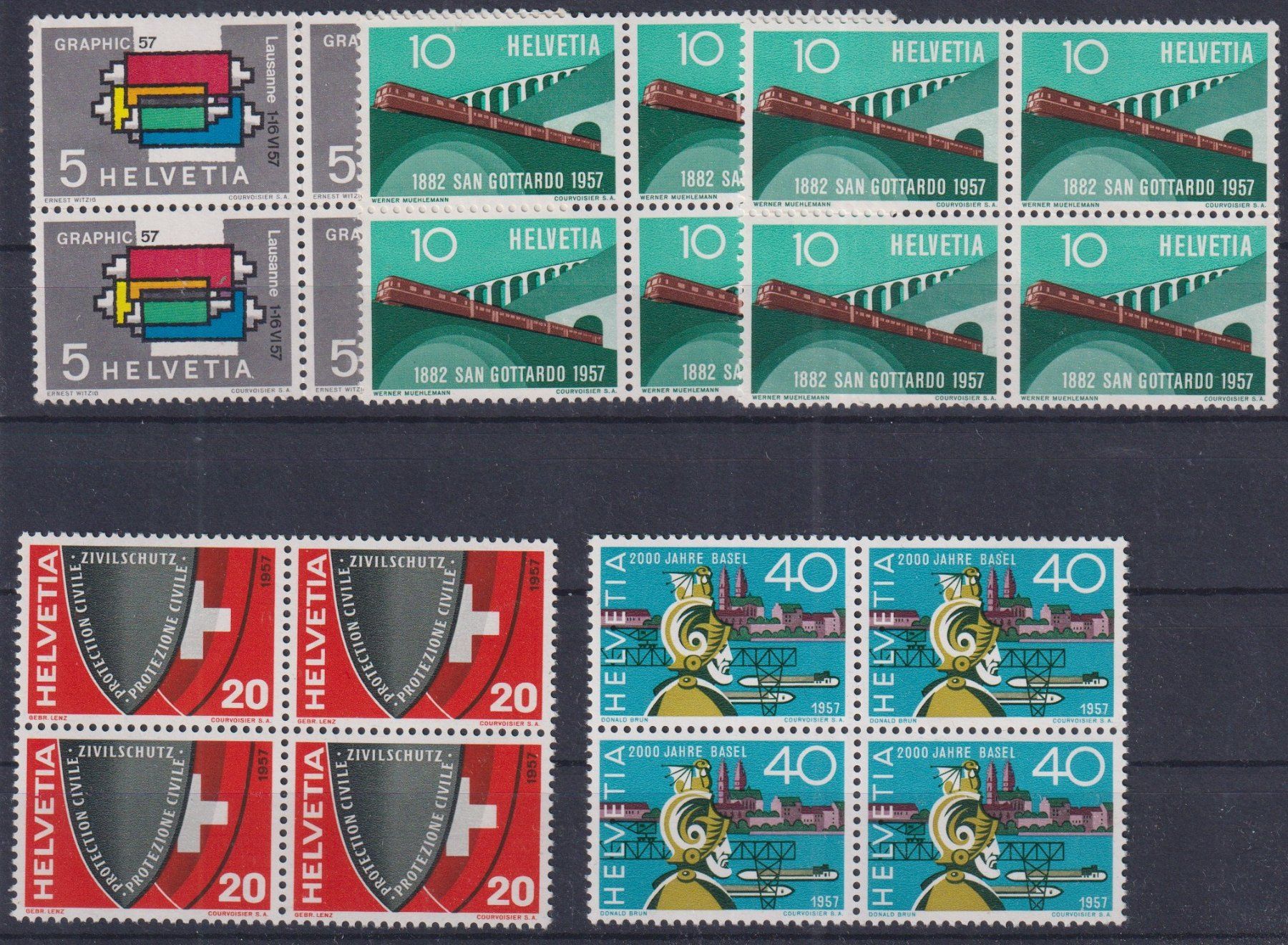 Tutti i francobolli: G30) Satz 328-331 und 329b, 4.Block, postfrisch – Usato da Claro venduto da Chanty7