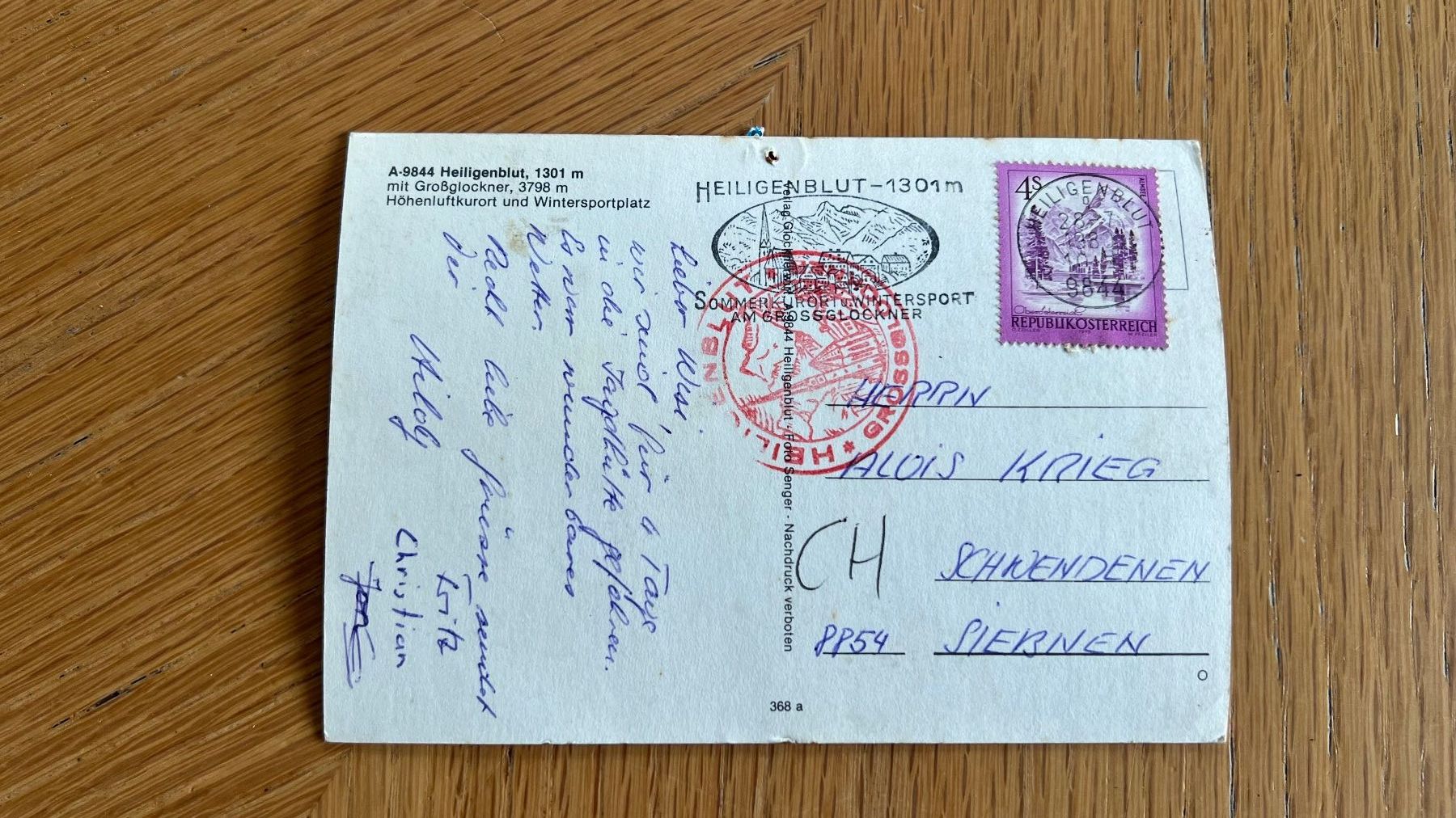 Cartoline postali: Alte Ansichtskarte Heiligenblut, Grossglockner – Usato da Schübelbach venduto da Dolly990_2 1
