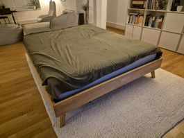 Doppelbett 160x200 Massivo inkl. Simmons Matratze