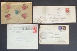 ITALIA: 4 pezzi postali degli anni 1894–1954