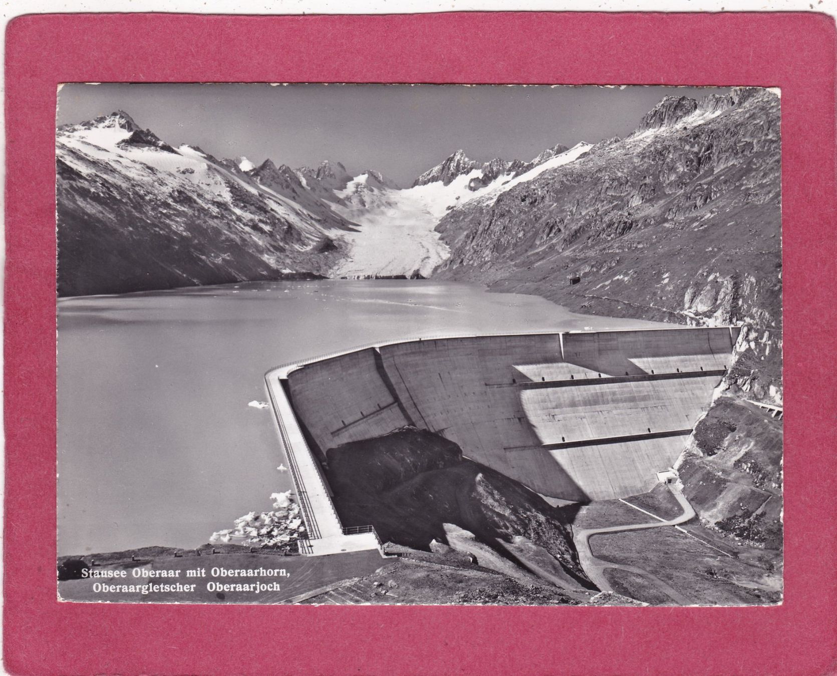 Cartoline postali: Stausee Oberaar mit Oberaarhorn Oberaargletscher Oberaarjoch – Usato da Herisau venduto da Lisegrat2008