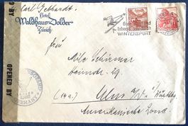 1947 Zensurbrief/ Zürich - Deutschland/ Amerikanische Zone