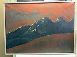 Ve Moser Bernhard (1942-1980) Kunst Bild Oel