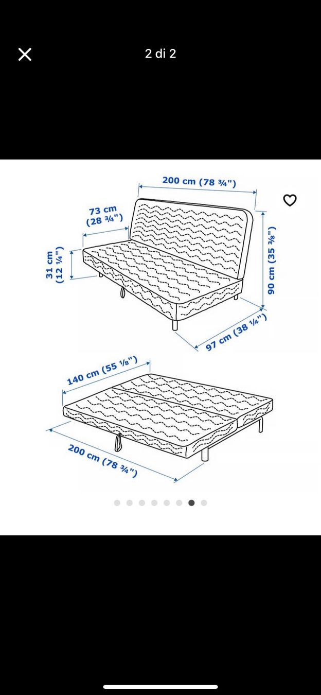 Ikea Sofas: Bettsofa Ikea Nyhamn – Gebraucht aus Küttigen von rostivo 1
