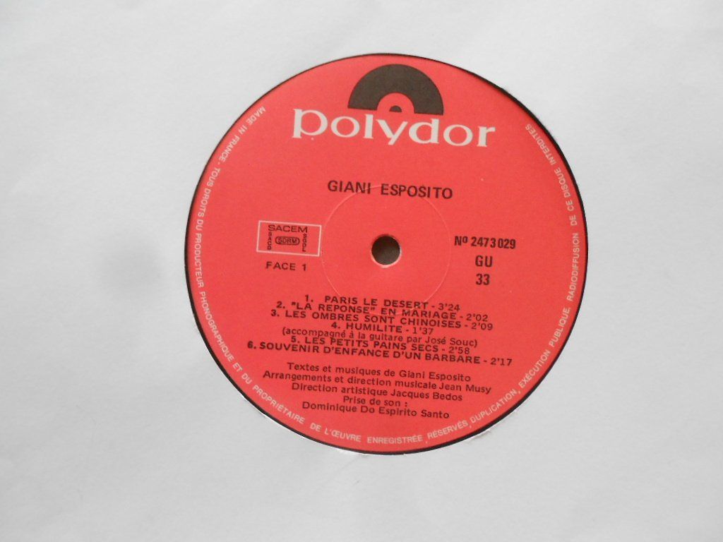 Schallplatten: GIANI ESPOSITO – Gebraucht aus Bex von Giorgiob 3