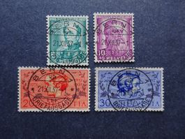 1937 Pro Juventute 81-84 mit glasklaren BERN1 Voll-Stempel