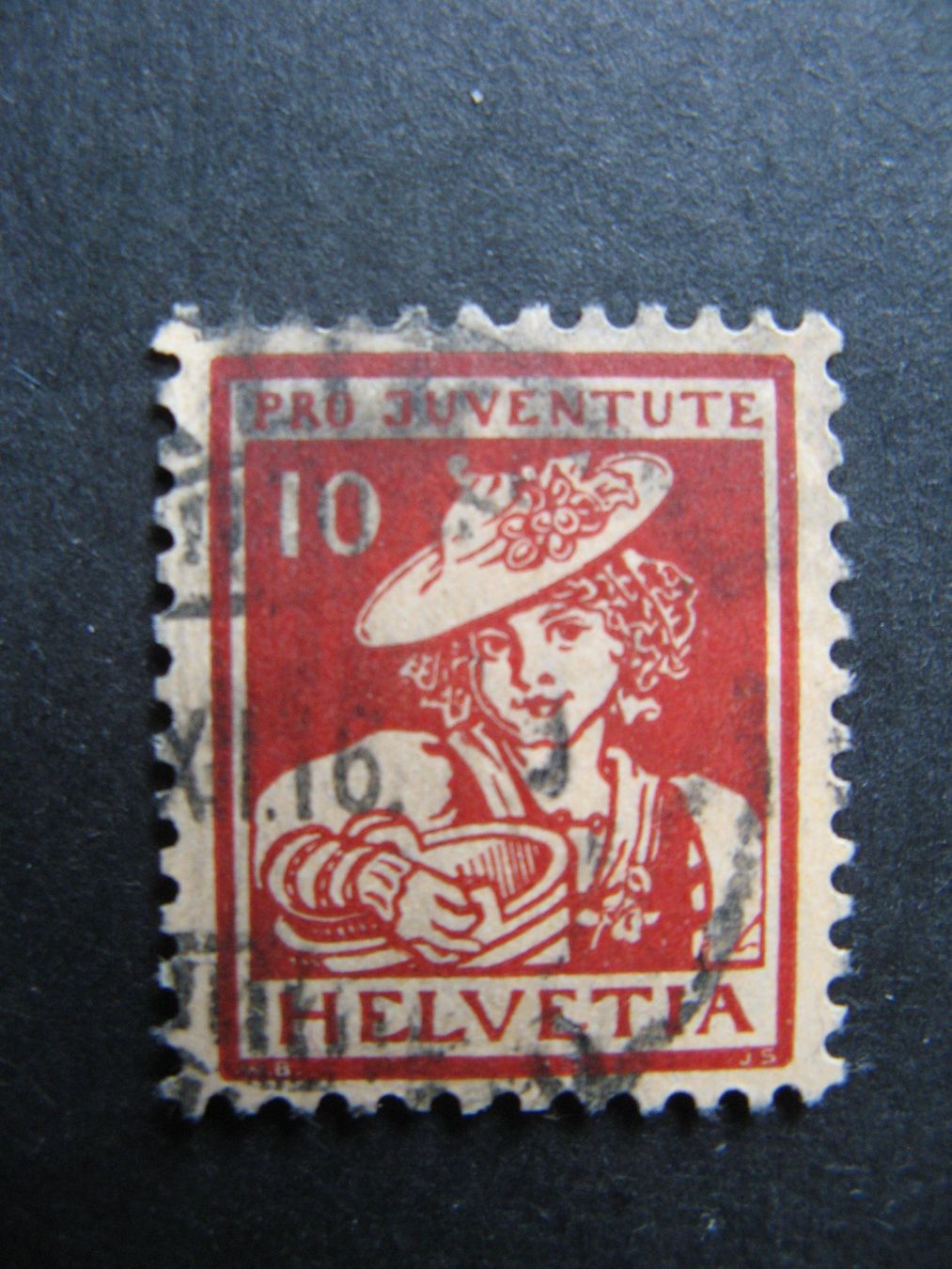 Alle Briefmarken: PJ 1916 10 Rappen gestempelt – Gebraucht aus Frauenfeld von Interessent1