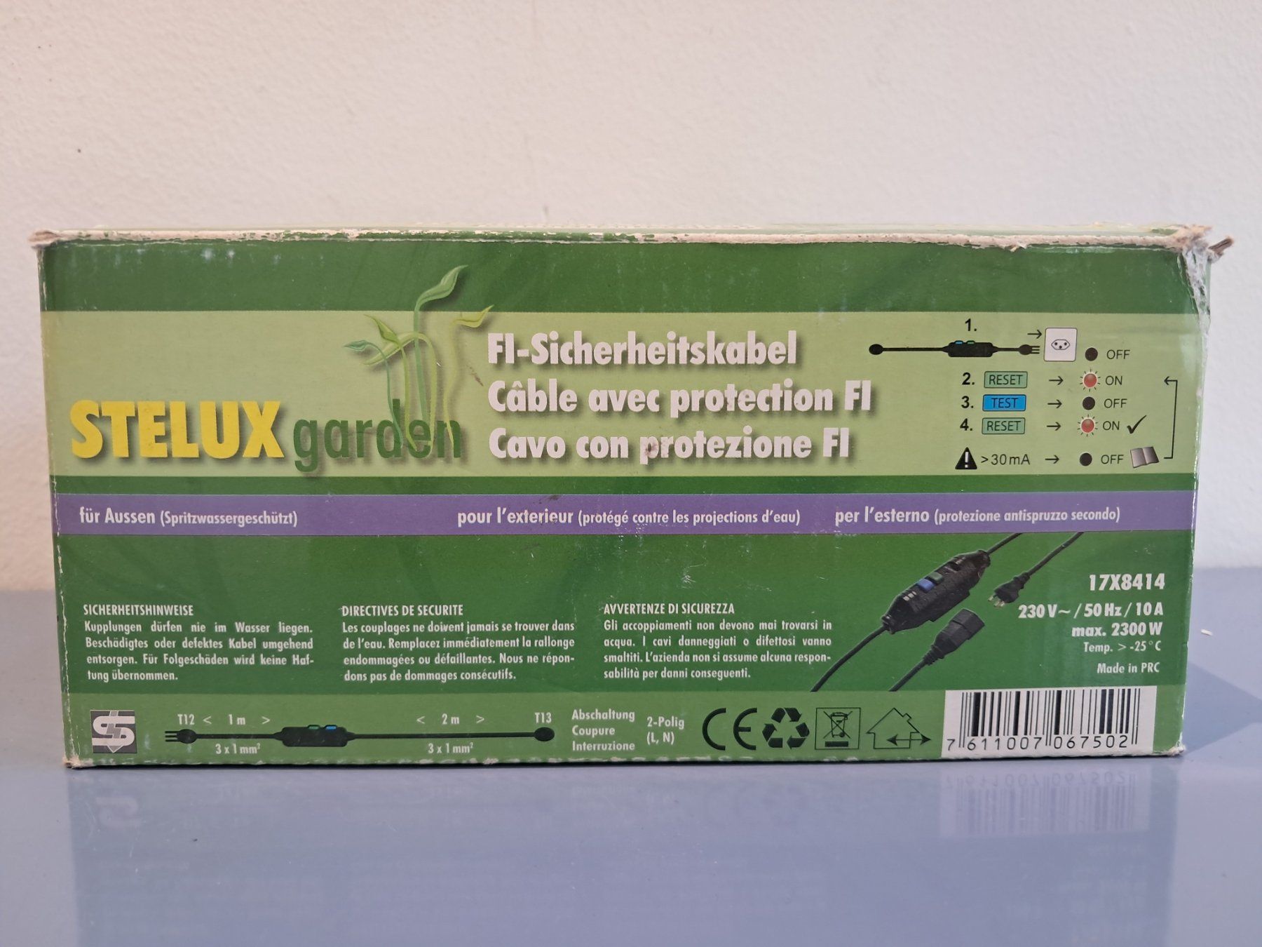 Alimentazione elettrica: Outdoor FI-Sicherheitskabel mit Testfunktion 3m, Sicherung – Nuovo (secondo la descrizione) da Zürich venduto da Lia107 3