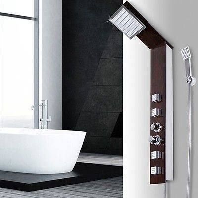 Duschpaneel Mit Regendusche CASCATA – Schwarz | HD-9069