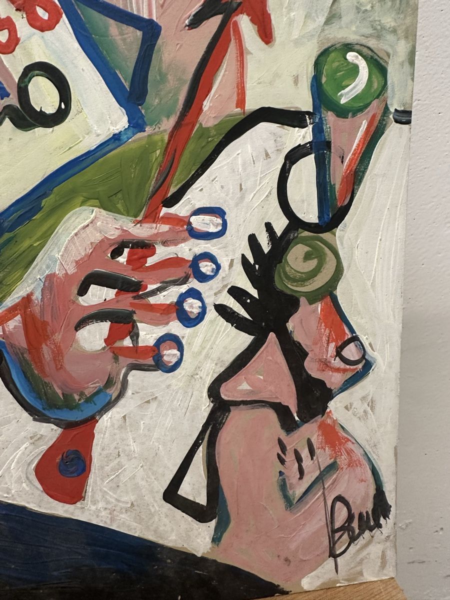 Dipinti: Ludy Bauer Gemälde Art Brut Kunst – Usato da Ebikon venduto da Gaenggeliwaar 2