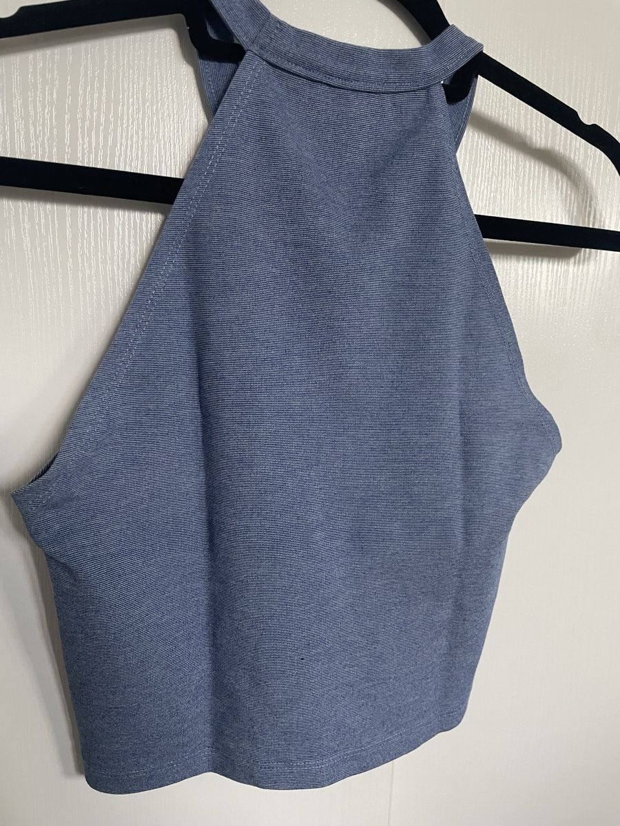 Zara Top: Top Zara effet jeans, taille S – Nuovo (secondo la descrizione) da Châtelaine venduto da nan_j75j 4
