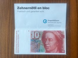10St. Schweizer Banknoten 10Franken 6. Emission