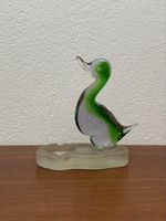 Vintage Glas Vogel Figur Aschenbecher Murano Glasvogel 70er