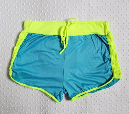 NEU! Sport Shorts türkis/neon gelb, Gr. 152