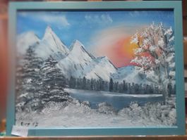 Oelgemälde 33cm x 43 Kunststoffwechselrahmen