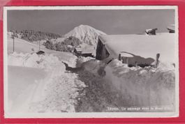 LEYSIN, UN PAYSAGE AVEC LE MONT D'OR, 22.1.1953
