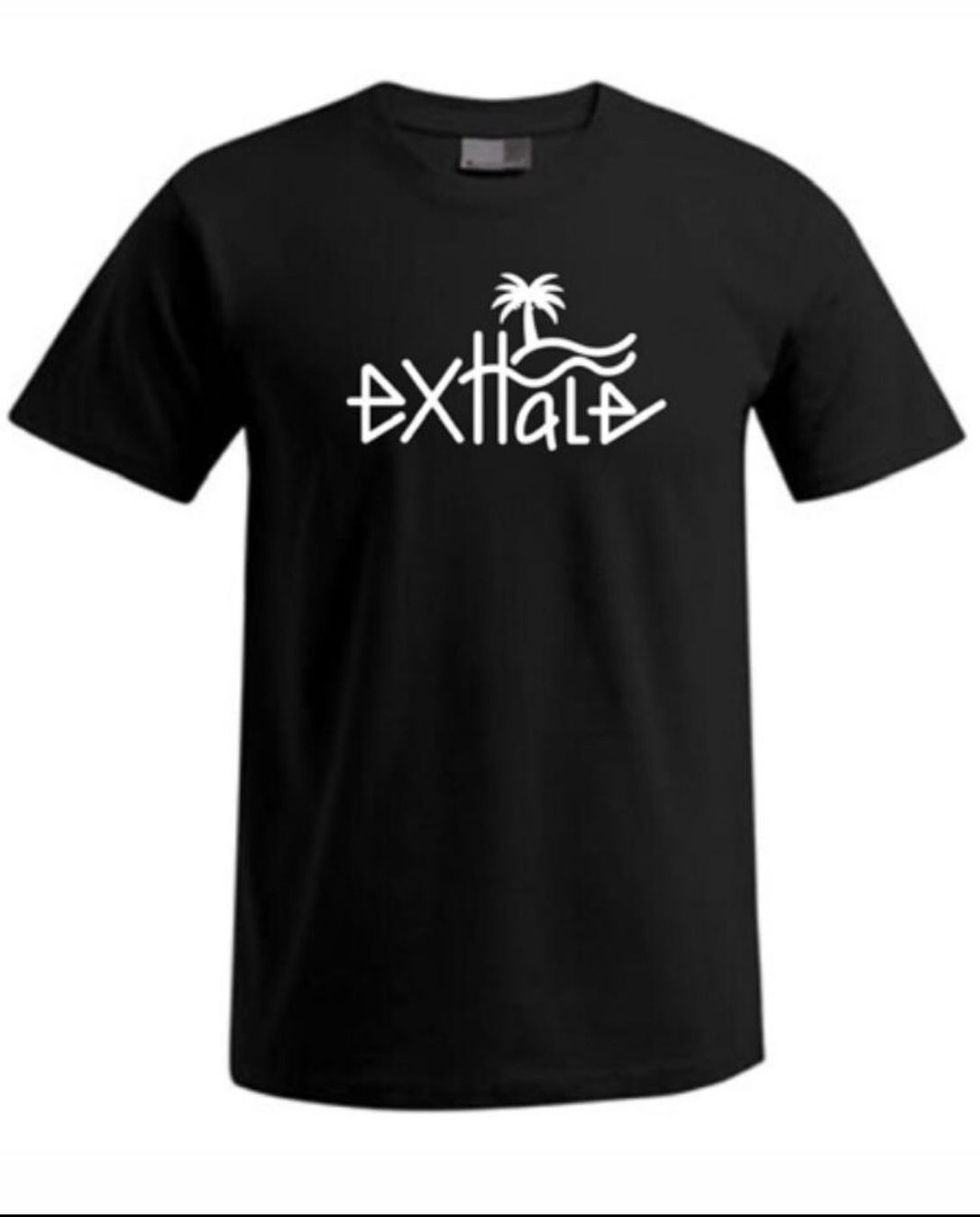 T-shirt: Exhale T-Shirt Schwarz – Usato da Burgdorf venduto da J.D14