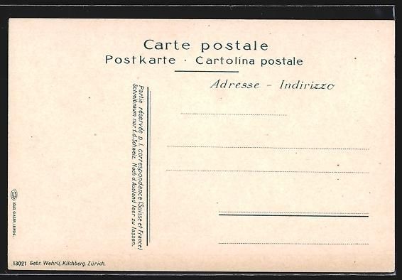 Cartoline postali: Bern, Durchblick an der Kirchenfeldbrüc – Usato da Berlin venduto da bartko-reher 1