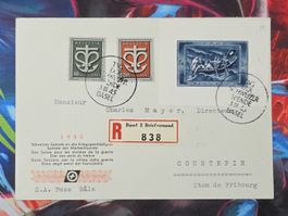 CL33 Enveloppe + Timbre Suisse 1945