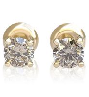 1.00ct Diamant Ohrringe 14k Gelbgold