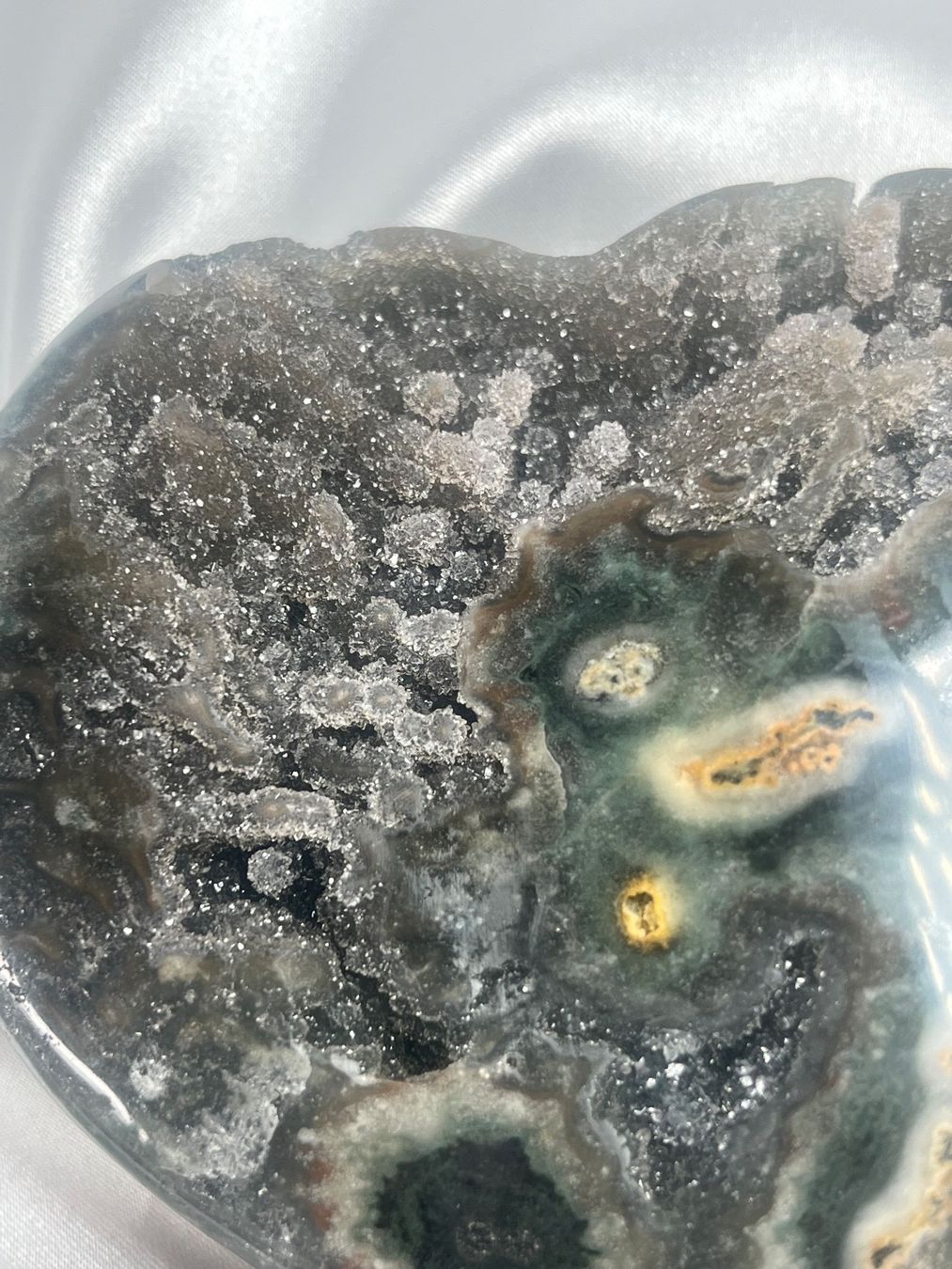 Minerali & Pietre curative: Amethyst Herz mit Stalaktiten – Nuovo e nell'imballaggio originale da Zürich venduto da unique2010 2