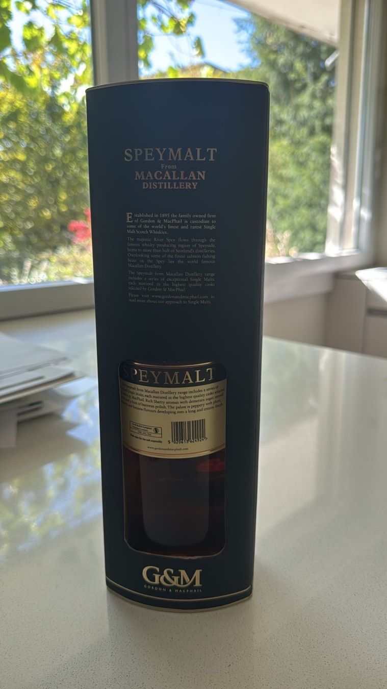 Macallan Bevande alcoliche: Speymalt from Macallan Distillery – Gordon & MacPhail – Sing – Nuovo e nell'imballaggio originale da Zürich venduto da arch.jelena 4