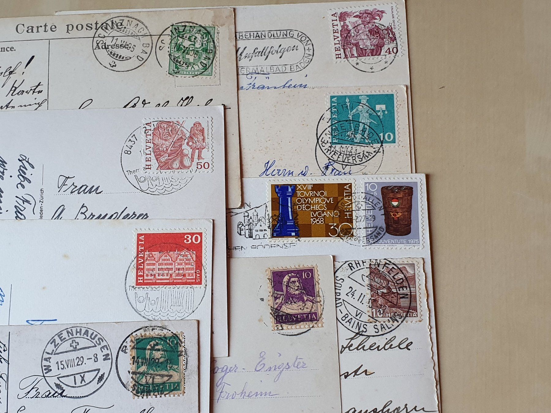 Cartoline postali: 10 x Karten Aargau ab 1906 – Usato da Stansstad venduto da collectorsshop 6