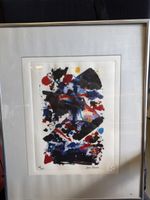 Lithographie Sam Francis 84/300 gerahmt guter Zustand