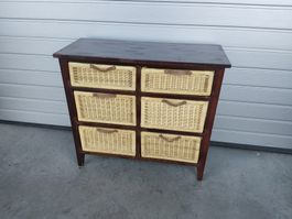 Korbmöbel, Sideboard, Kommode, Balkonmöbel