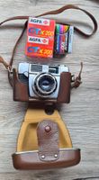 Agfa Optima 1a Kamera mit Blitzaufsatz + 3 Filmen