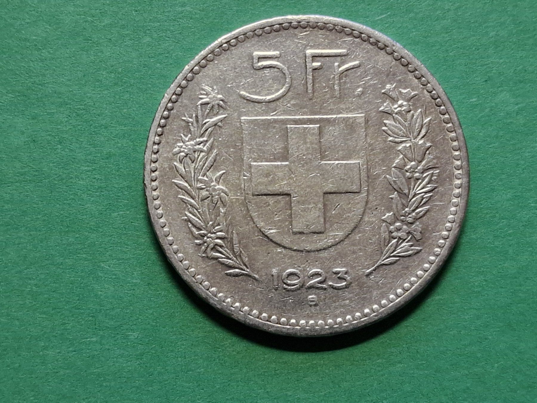 Toutes les monnaies: 5-Franken 1923 silber. – D'occasion à Zürich par Moreira01