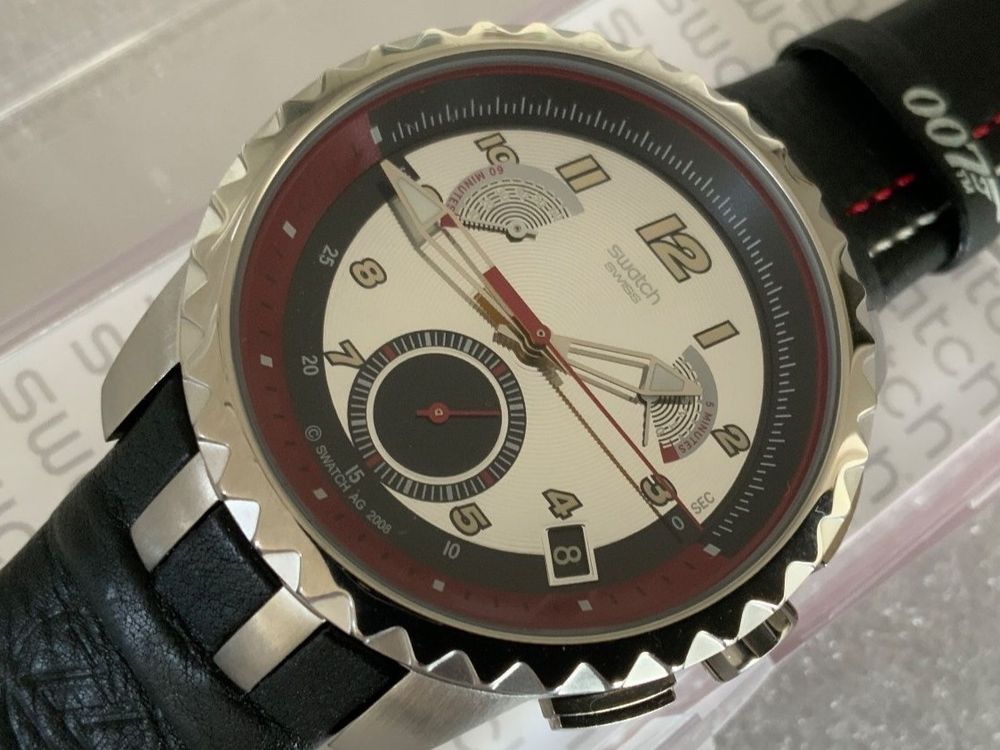 Swatch Montres: Swatch Irony Retrograde 007 MAX ZORIN ★ ungetragen – Neuf avec emballage d'origine à Wettswil par rotonda 9