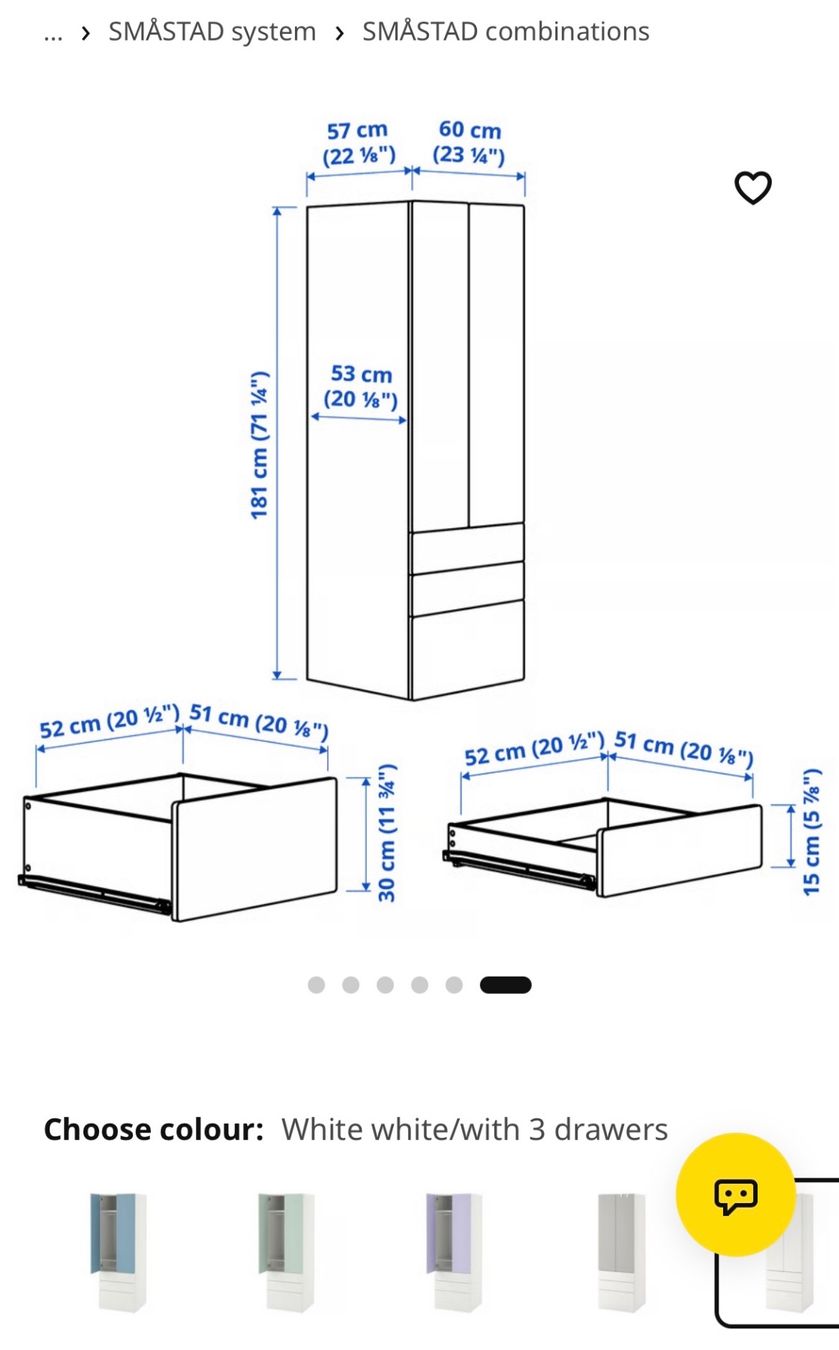 Ikea Armadi: IKEA PLATSA/SMASTAD – Nuovo (secondo la descrizione) da Zürich venduto da mar_d7zz 2