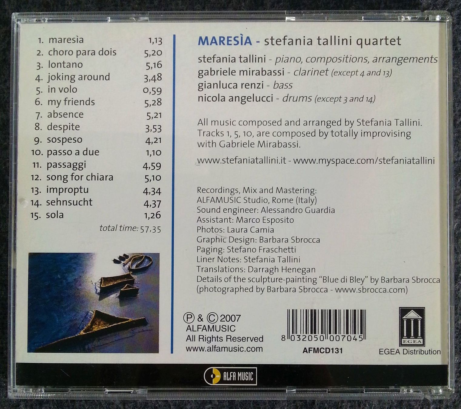 CDs: CD stefania tallini quartet -  MARESIA, Jazz 2007 – Gebraucht aus Oberriet SG von Atir47 3