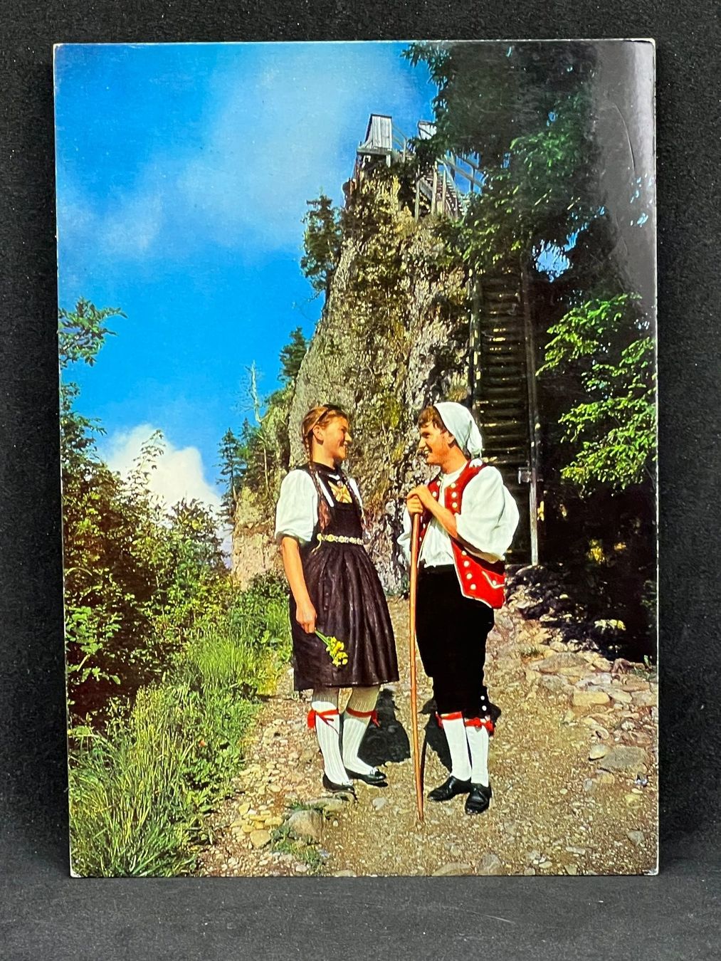 Cartoline postali: Vreneli mit Hansjoggeli am Guggershörnli – Usato da Widnau venduto da Brusi9