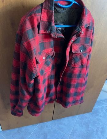 Bores Lumberjack Jacke-Hemd Holzfäller-Optik rot,***