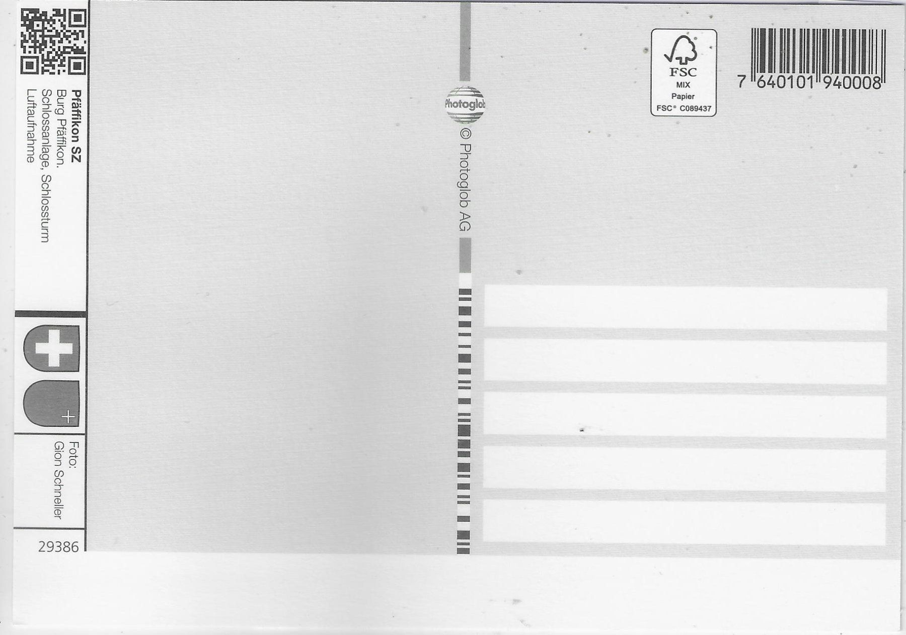 Ansichtskarten: Flugaufnahme Pfäffikon SZ – Gebraucht aus Ettingen von Kartenplanet 1