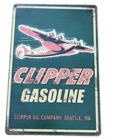 Clipper USA Gasoline Blechschild