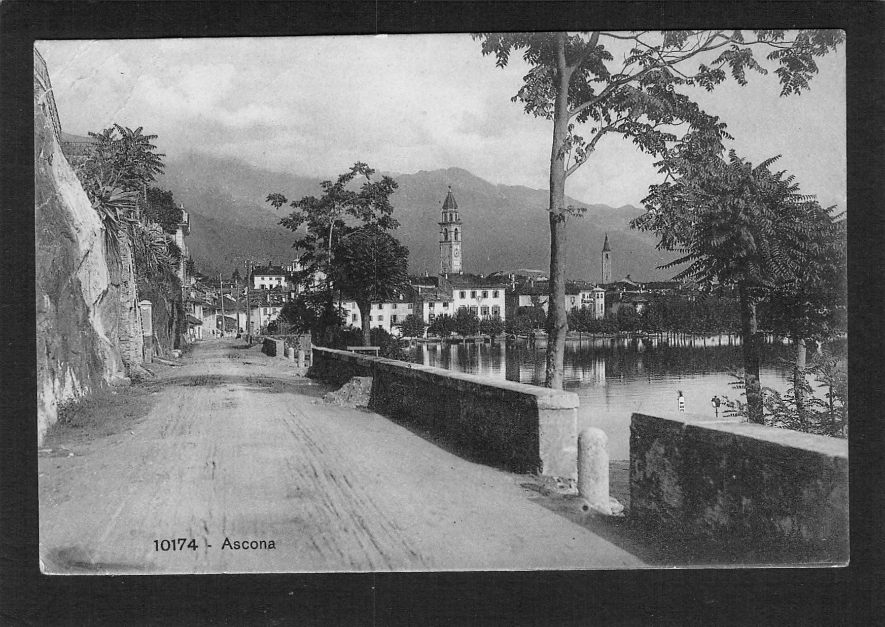Cartoline postali: #Ascona TI , gel. 1910 – Usato da Reichenburg venduto da Pipo-67